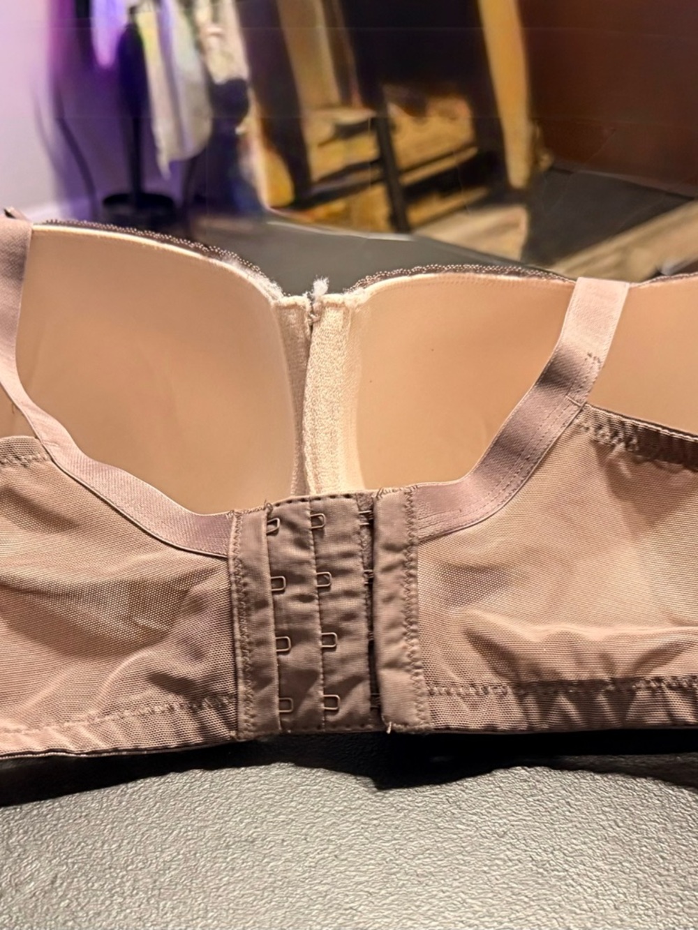 Cacique Lace Molded T-Shirt Bra in Dusty Pink - Picture 3 of 3